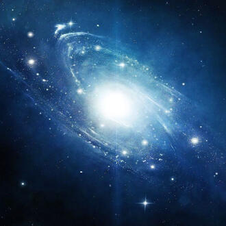A photograph of a starry galaxy.